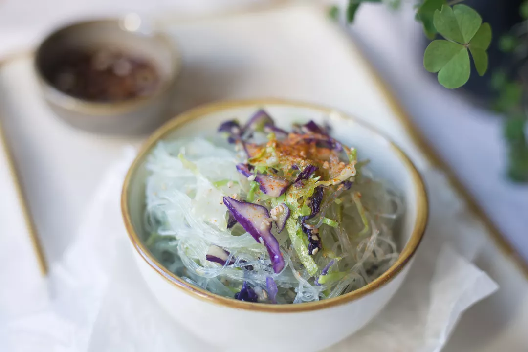 Recipe: Rice Noodles with Two-Colour Cabbage and Sesame