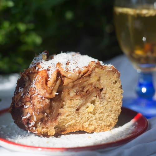 Torta di mele cocco e cannella con fornetto Versilia