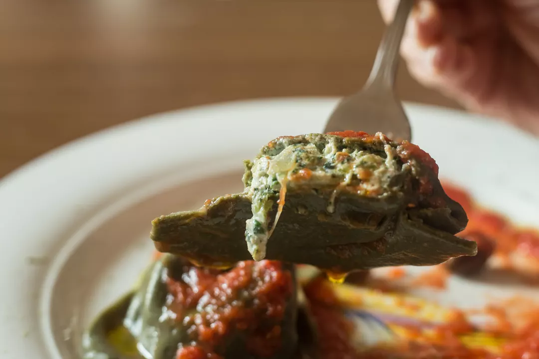 Recipe: Matcha Tortelli with Greens and Almond Ricotta - 3