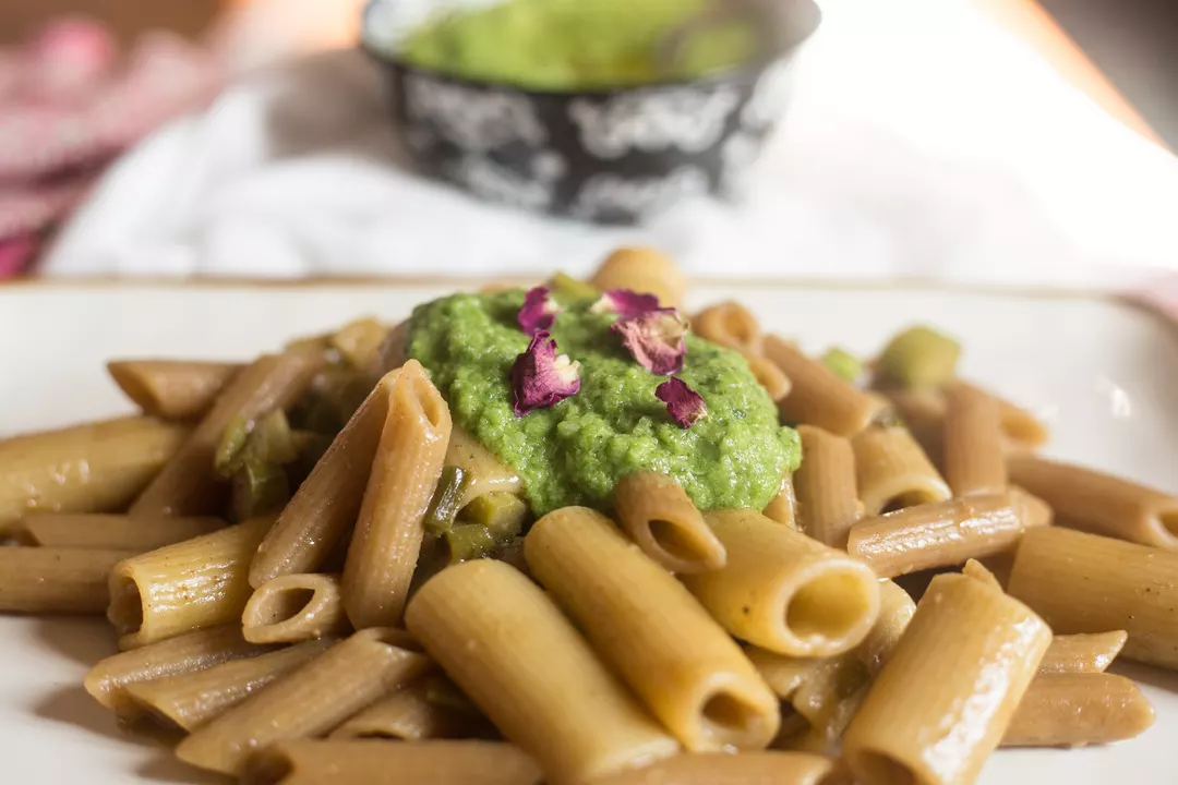 Recipe: Zero-Waste Pasta with Cauliflower Leaf Pesto - 2