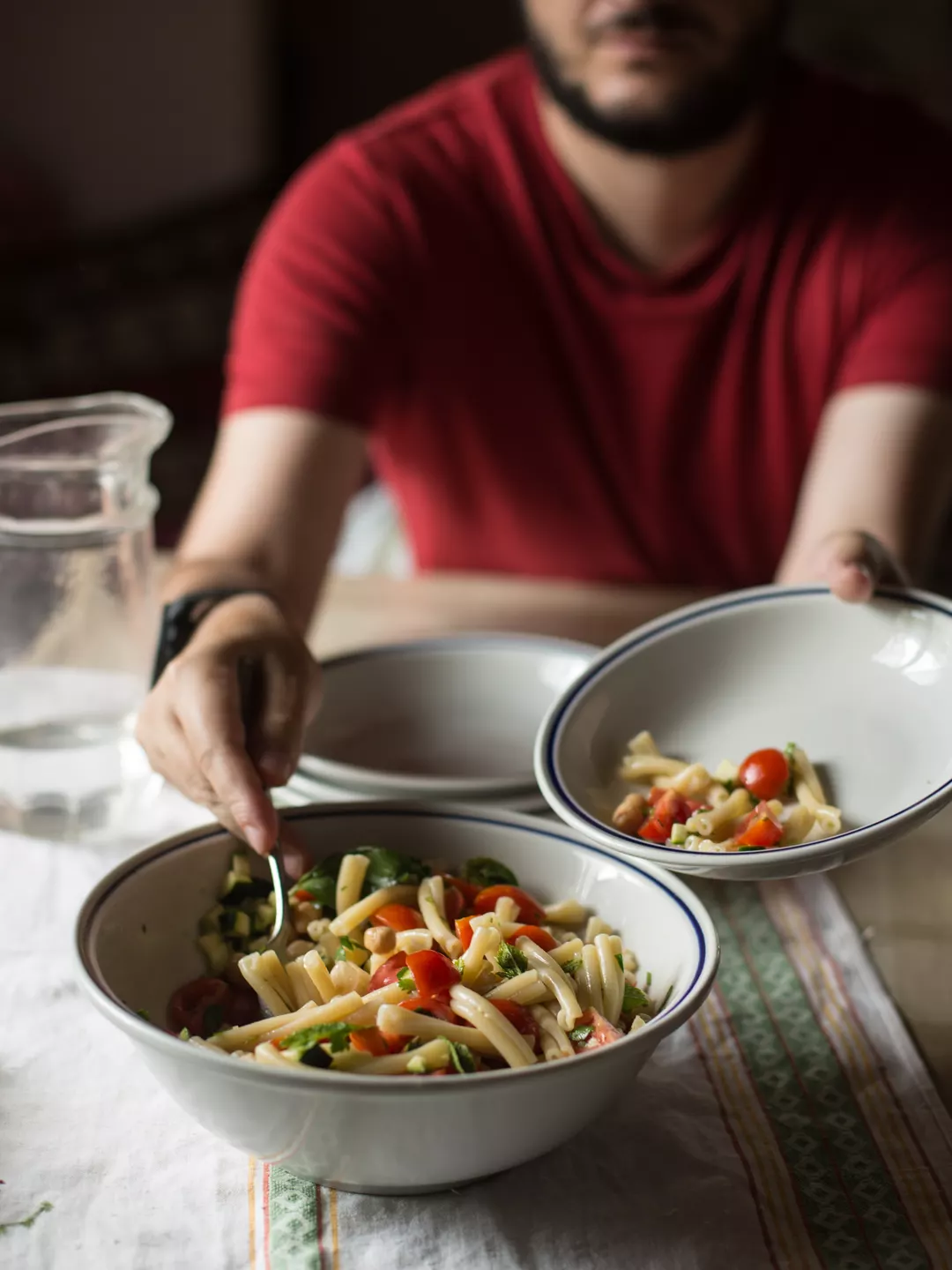 Recipe: Herb Pasta Salad with Chickpeas and Courgettes