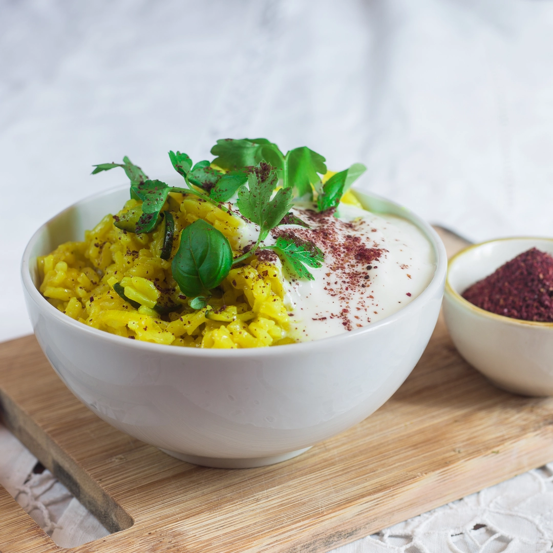 Recipe: Light zucchini rice with turmeric and sumac - 1