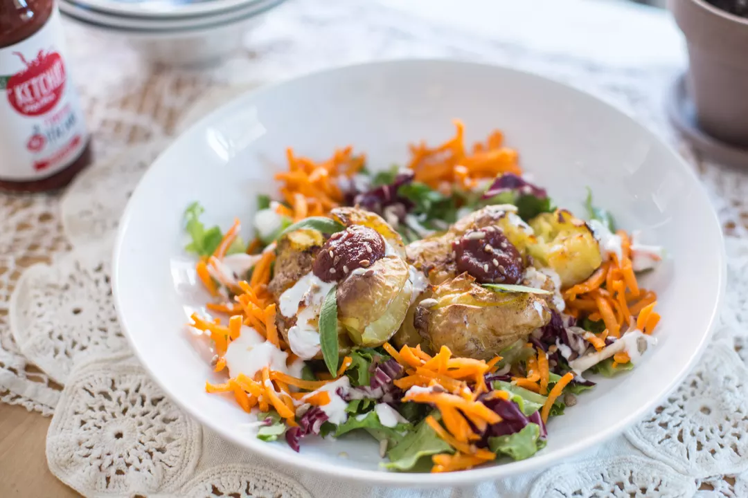 Recipe: Crispy Smashed Potatoes with Sumac and Thyme