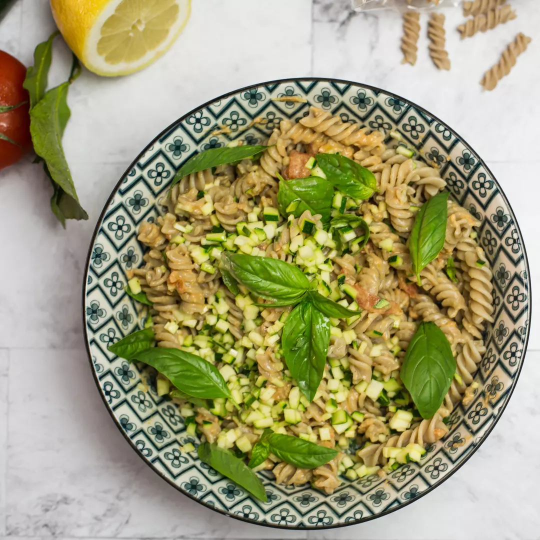 Recipe: Pasta Salad with Ginger-Marinated Courgettes