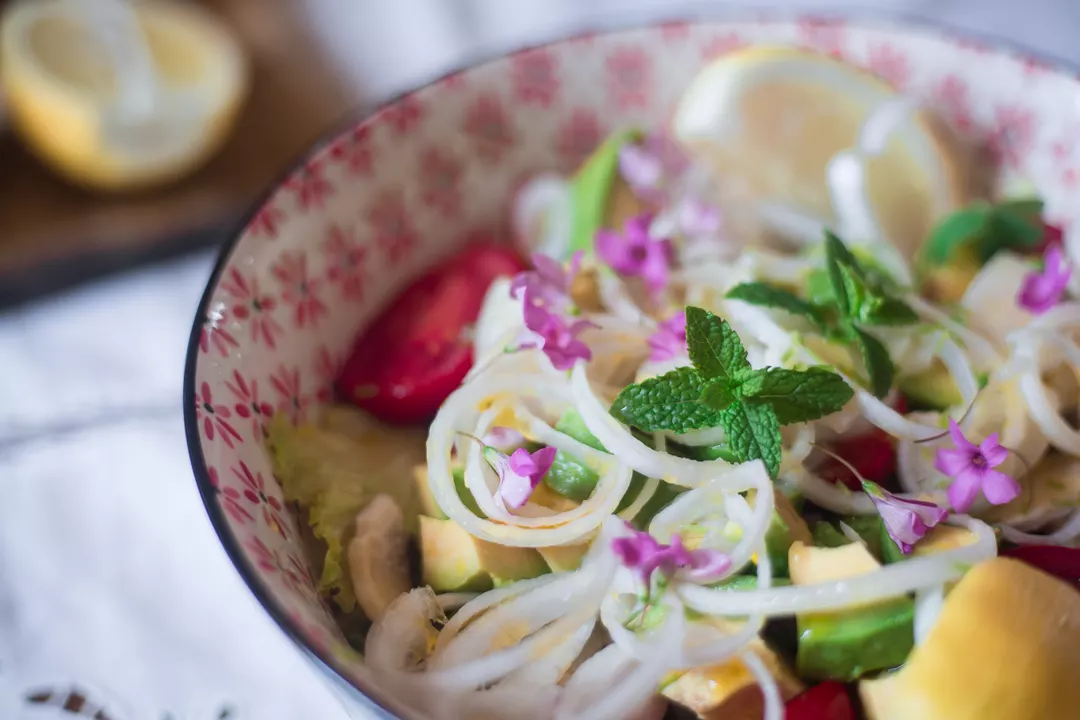 Recipe: Spring Bowl with Avocado and Wood Sorrel Flowers