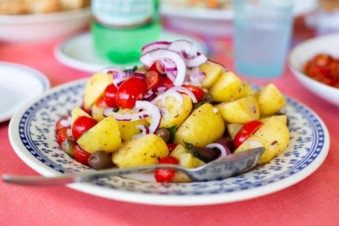 Recipe: Insalata Pantesca: Potato, Tomato and Caper Salad from Pantelleria