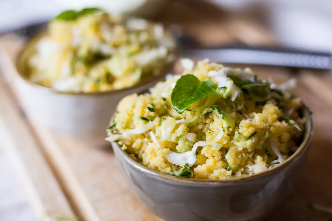 Recipe: Gluten-Free Corn Couscous with Mint - 1