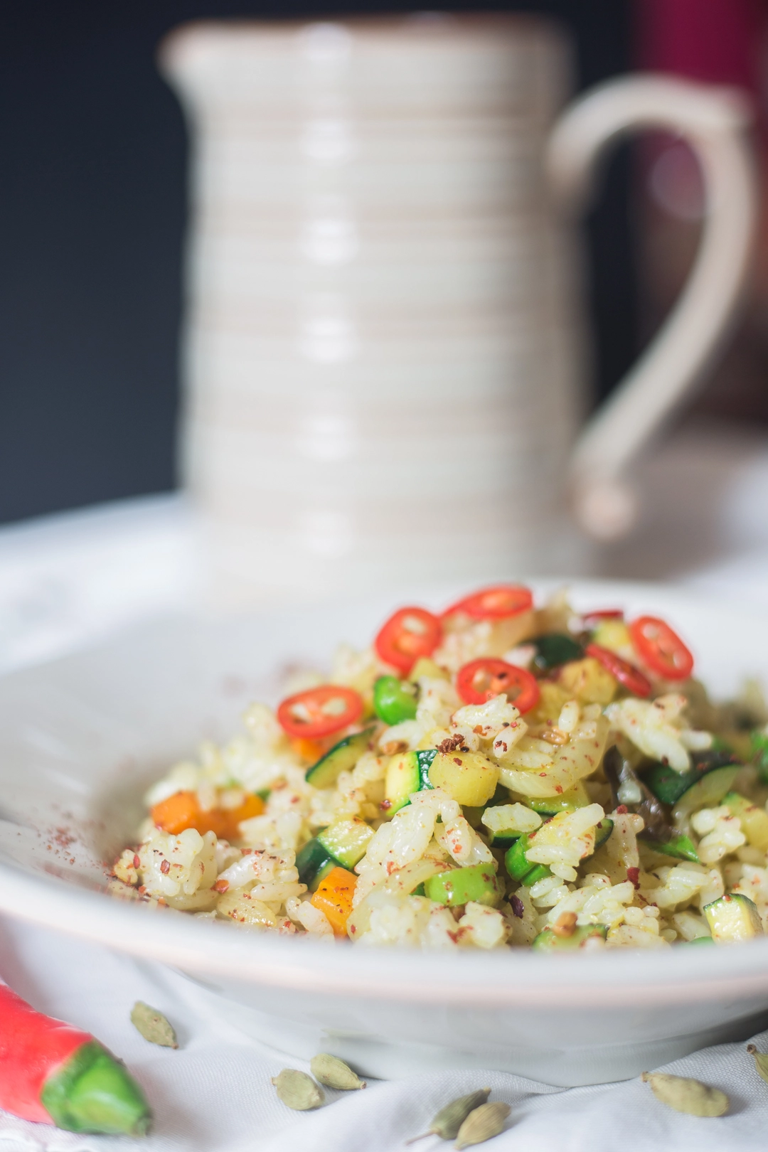 Recipe: Spicy veggie rice bowl - 1
