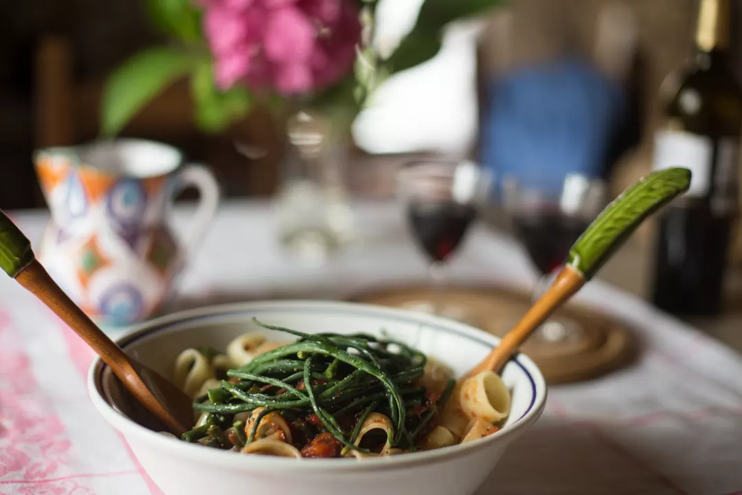 Recipe: Pasta with Yardlong Beans and Sea Lettuce Sauce - 2