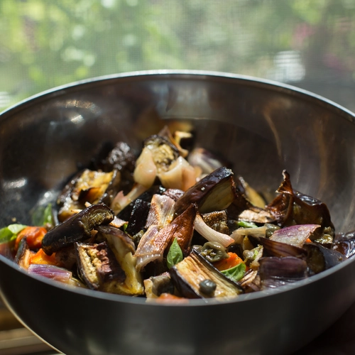 Sicilian style baked vegetables