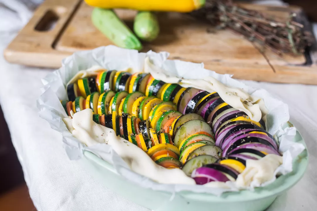 Recipe: Baked Vegan Ratatouille Tart