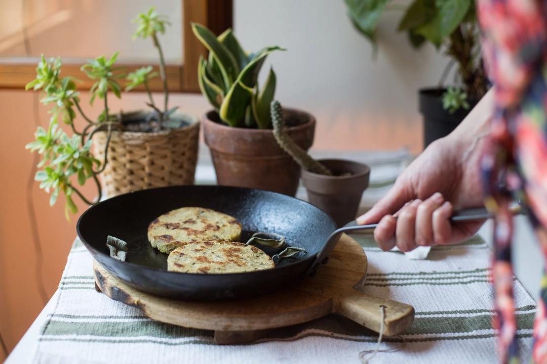 Recipe: Veggie burger (with aubergines, beans and porcini mushrooms)