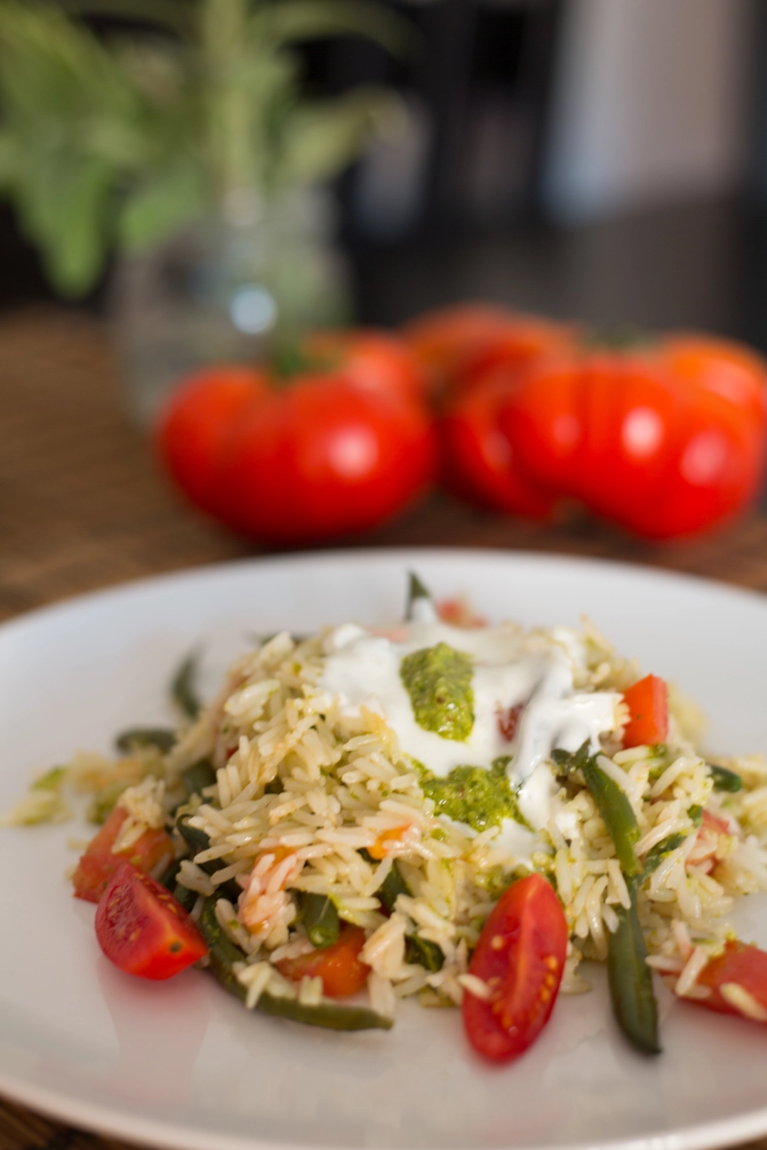 Ricetta: Insalata estiva di basmati con fagiolini, datterini e ramati