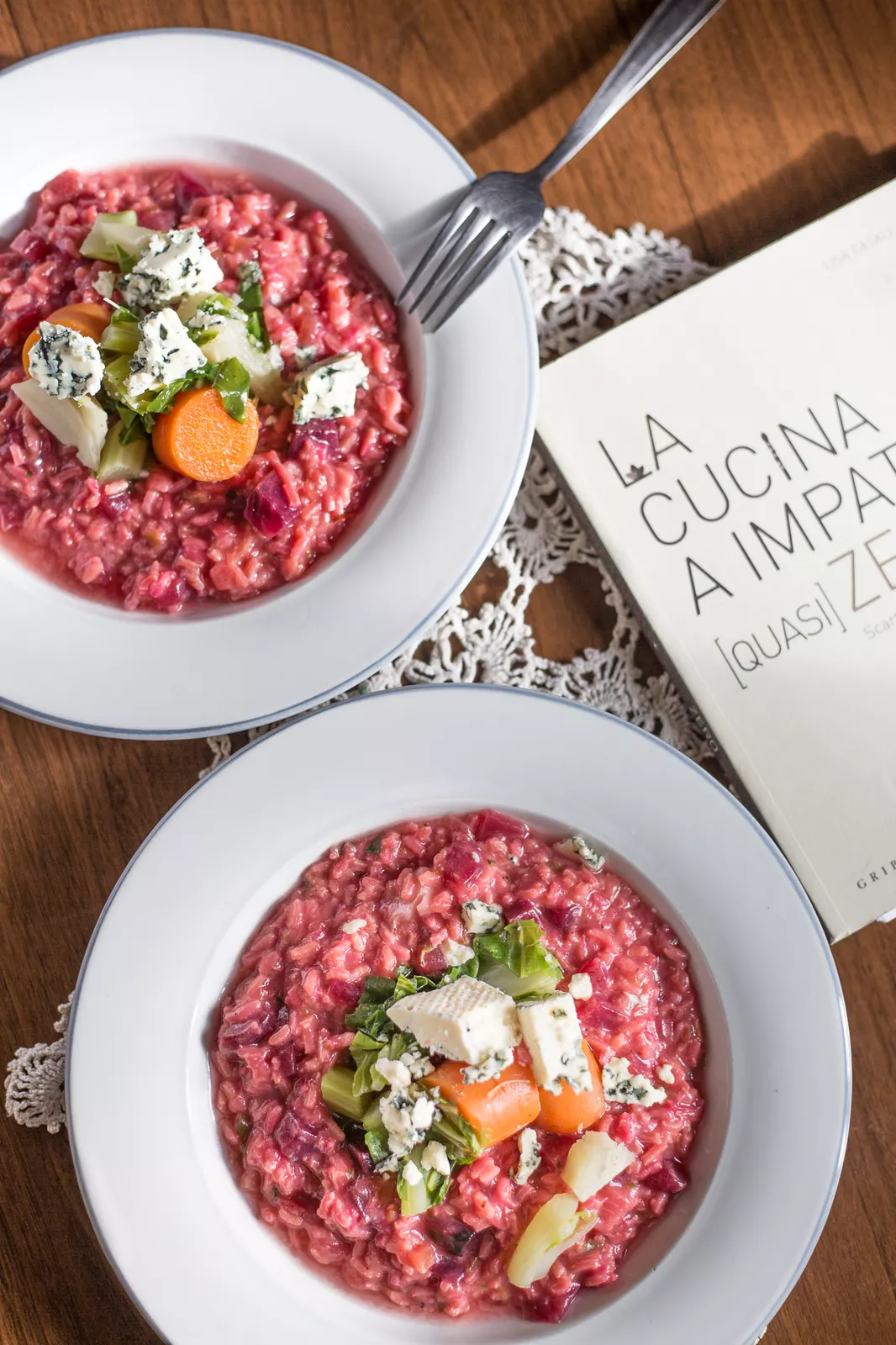 Recipe: Beetroot Risotto with Goat's Blue Cheese