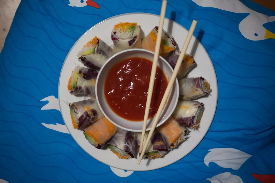 Recipe: Vietnamese Rice Paper Rolls with Avocado and Radicchio