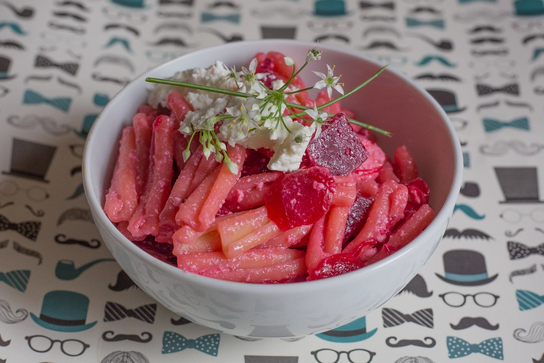 Recipe: Pink-white pasta