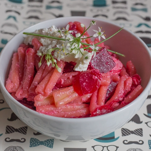 Pink-white pasta