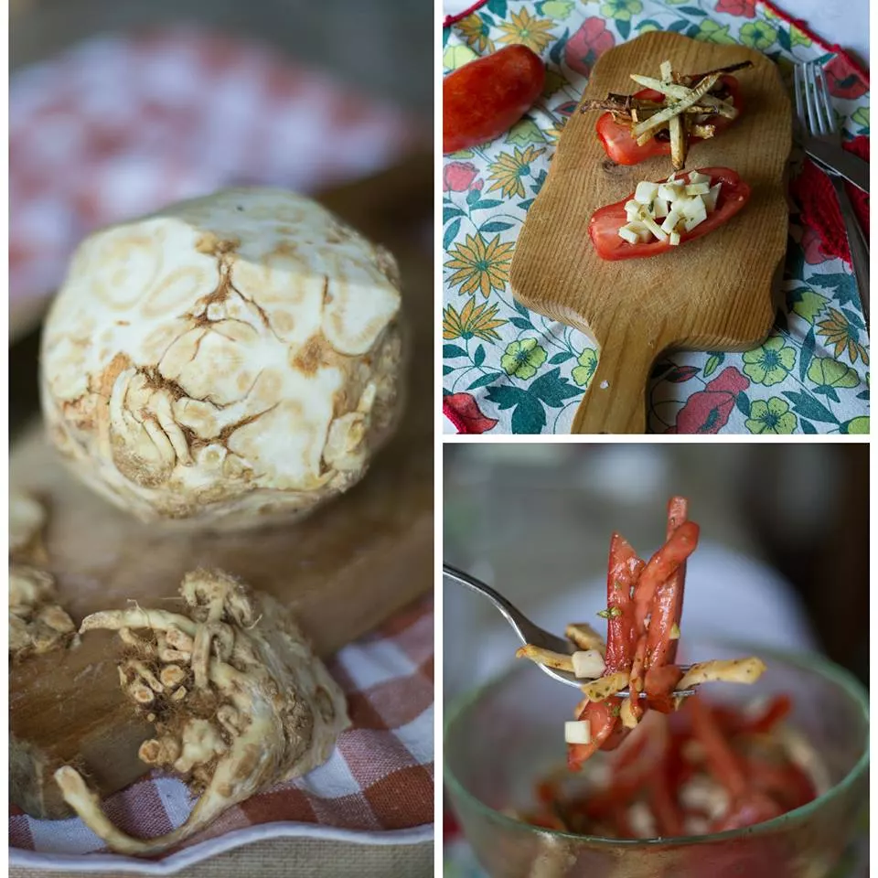 Recipe: Celeriac Two Ways with Tomato Salad