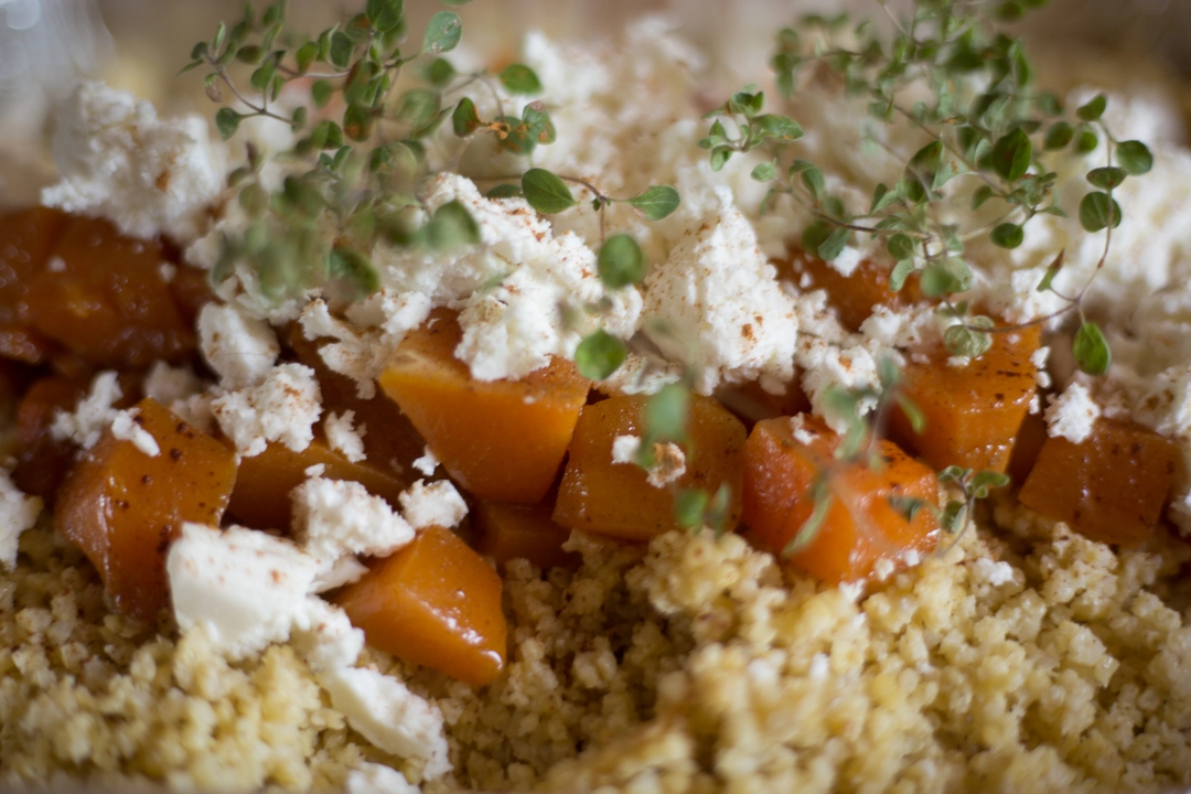 Recipe:  Spicy millet with a sweet autumn flavor