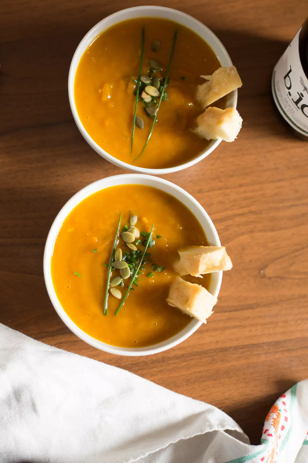 Recipe: Pantone 158 C: Pumpkin and Carrot Cream with Tamari