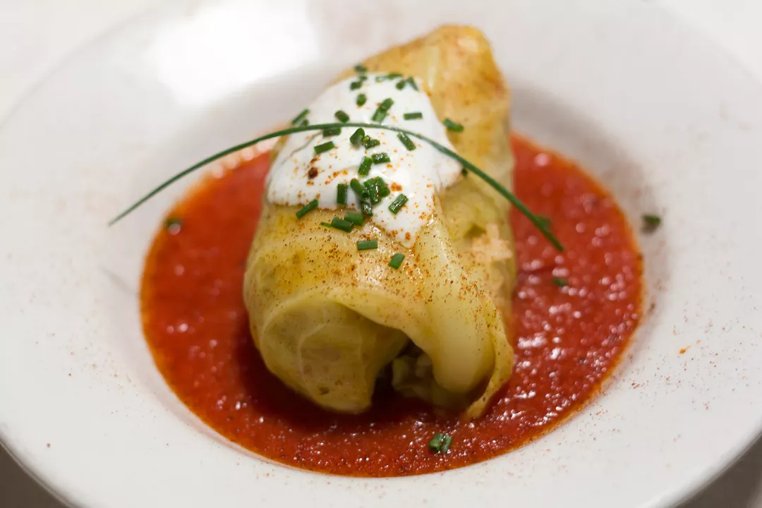 Recipe: Vegan Sarma: Cabbage Rolls with Rice and Tomato Sauce