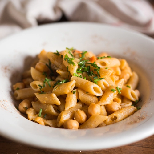 Confort zone: pasta + chickpeas