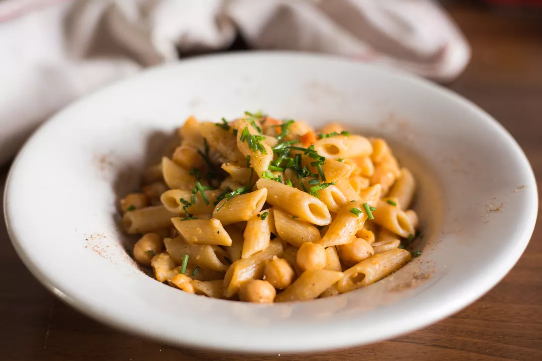 Recipe: Comfort Food: Pasta with Chickpeas and Herbs